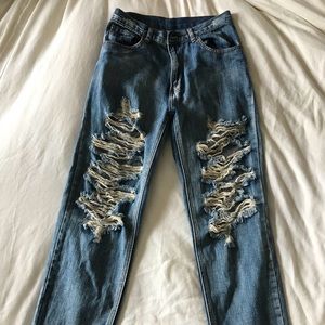 One Teaspoon Awesome Baggies in Hendrix (altered)